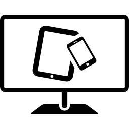 apparaten met verschillende schermen icoon