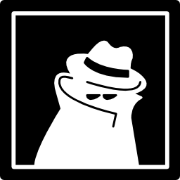 Robber image of surveillance film icon