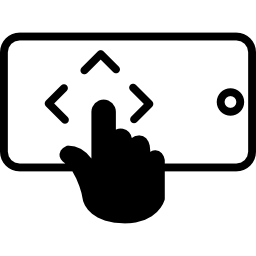 sistema de telefonía móvil de seguridad de contraseña de forma de dibujo icono