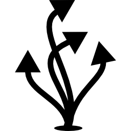 Ascending arrows group icon