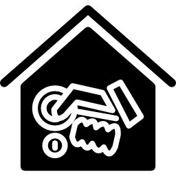 tool voor beveiligingsalarmknoppen voor thuis icoon