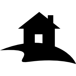 Lakeside house icon