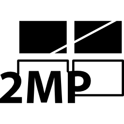 Surveillance symbol of 2MP icon