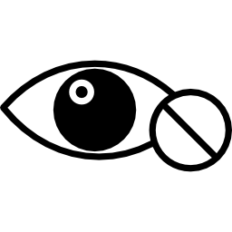 surveillance symbool van verbod icoon