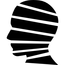 Think result of a striped head icon