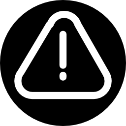 三角形の感嘆符の警告記号 icon