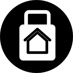 Surveillance symbol of home protection icon