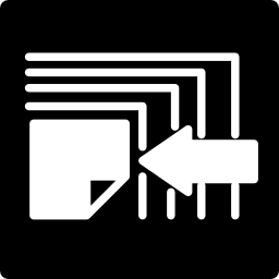 Überwachungssymbol in einem quadrat icon