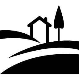 landelijk huis icoon
