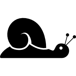 widok z boku ślimaka ikona
