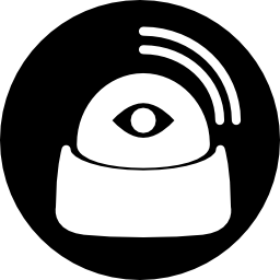 simbolo della videocamera attiva di sorveglianza icona