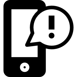 alerta del sistema de vigilancia por celular icono