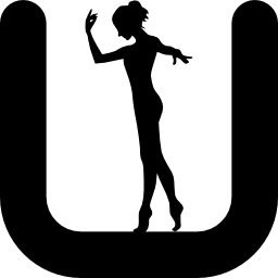 logo voor danskleding icoon