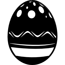 Ornamented easter egg icon