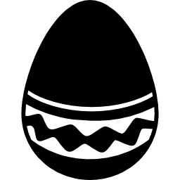 Easter egg with a simple but elegant design icon