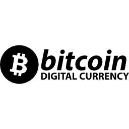 logo cyfrowej waluty bitcoin ikona