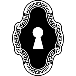 design vintage del buco della serratura icona