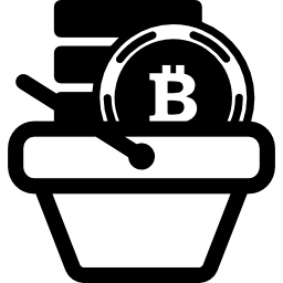 Bitcoin shop icon