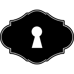 Keyhole of old style icon