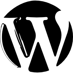 logotipo de wordpress bosquejado icono