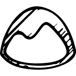 logo abbozzato del campo base icona