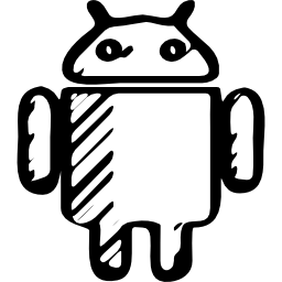 szkicowane logo androida ikona