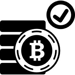 Bitcoin accept symbol icon