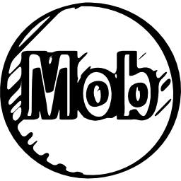 mob skizzierte logo icon