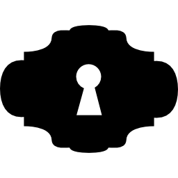 schlüsselloch-silhouette icon