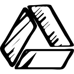 logotipo esbozado de google drive icono