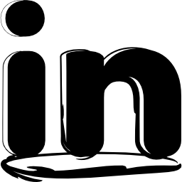 linkedin skizzierte logo icon