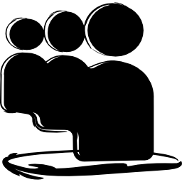 naszkicowane logo myspace ikona