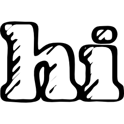 hallo skizzierte logo-gliederung icon