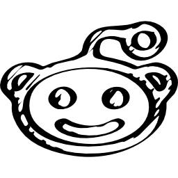 bosquejo del logo de reddit icono