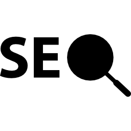 simbolo di ricerca seo icona