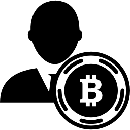 simbolo dell'utente bitcoin icona