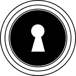 Keyhole in circles icon