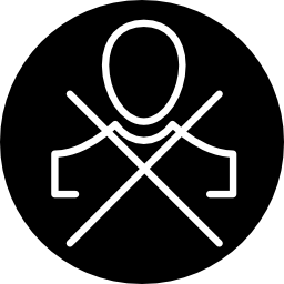 No disturb symbol in a circle icon