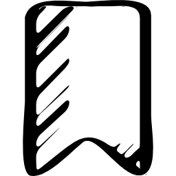 marcador esboçado com contorno de símbolo Ícone