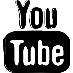 Youtube sketched social logo icon