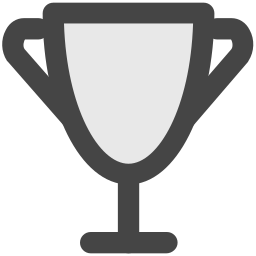 trofeo de juego icono