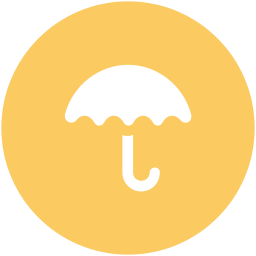 Open umbrella icon