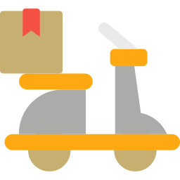 Велосипед доставки иконка