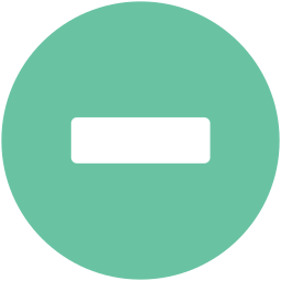 subtraktionszeichen icon