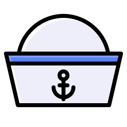 chapéu de marinheiro Ícone