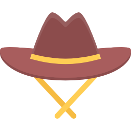 cappello da cowboy icona