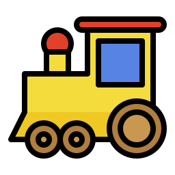 speelgoed trein icoon