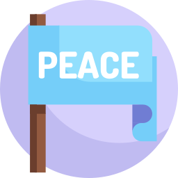 Peace flag icon