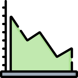 gráfico de linea icono