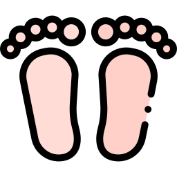 piedi icona